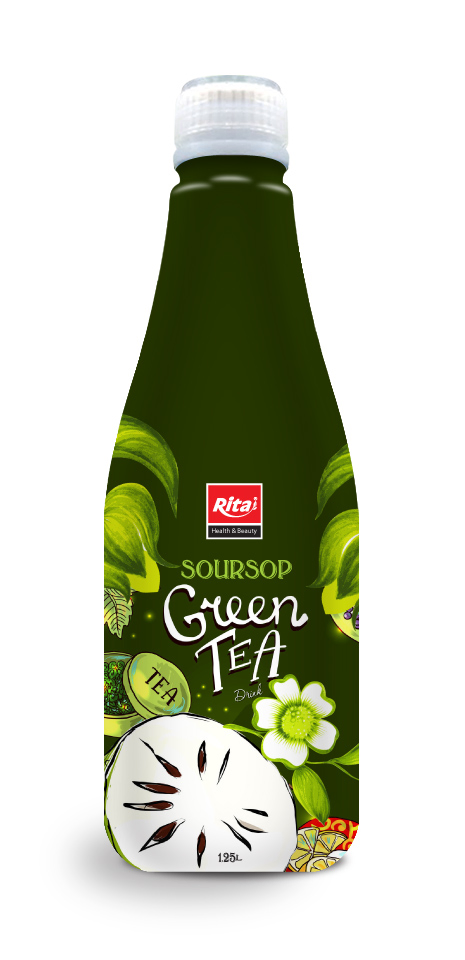 1.25L PP Bottle Soursop Juice with Tea-Vietnam Manufacturer-OEM Fruit Juice