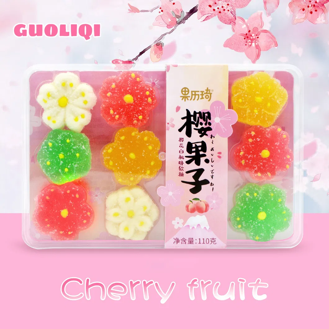 110g Wholesale Sweet Cherry Shaped Soft Candy Jelly Sweet