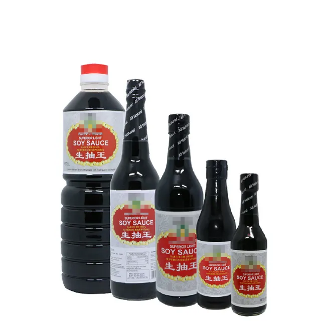 150ml/250ml/500ml Soy Sauce Dark/Light Soy Sauce in Halal Certificate with Private Label