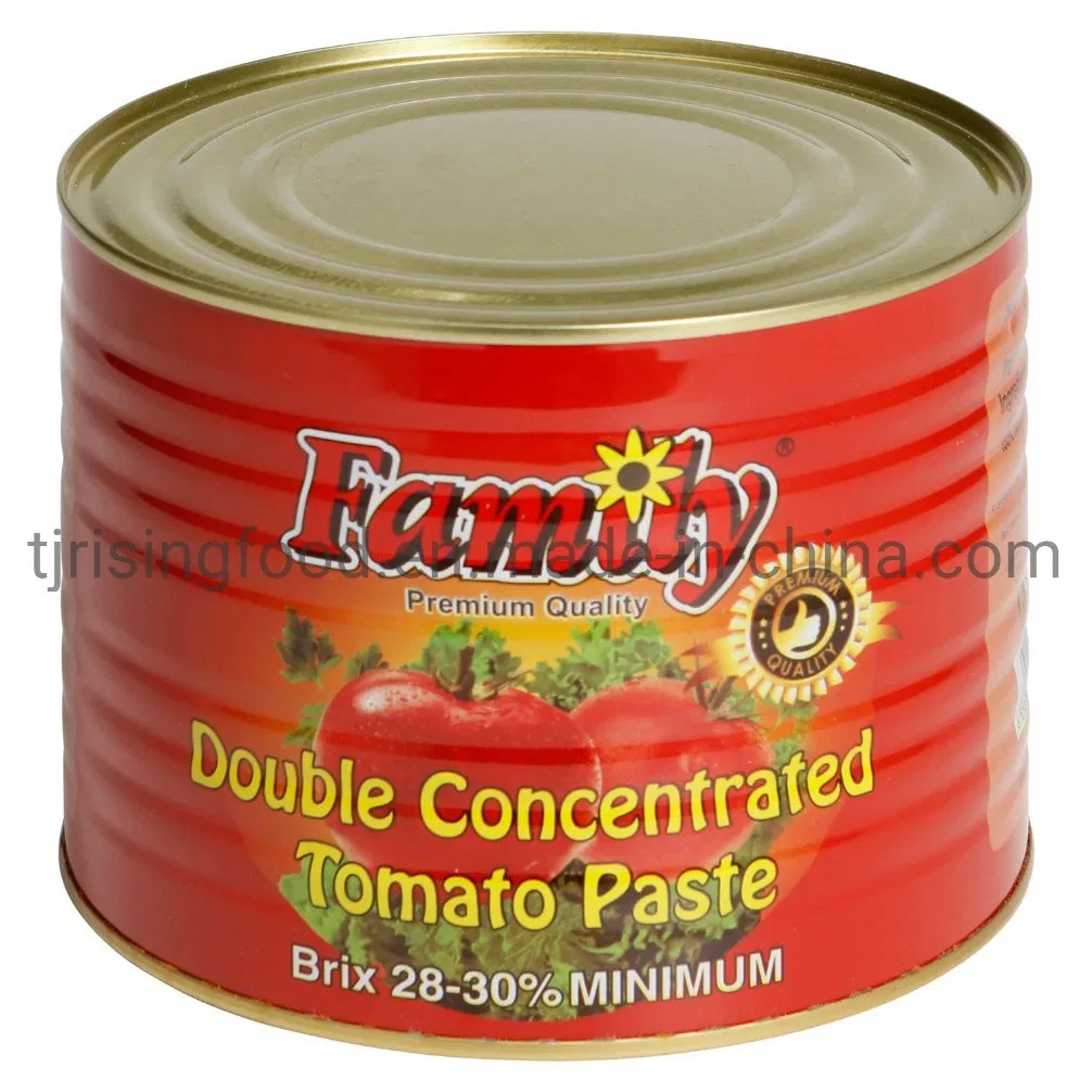 2.2kg Canned Tinned Tomato Paste Sauce Brix 28 with Low Price HACCP Certification