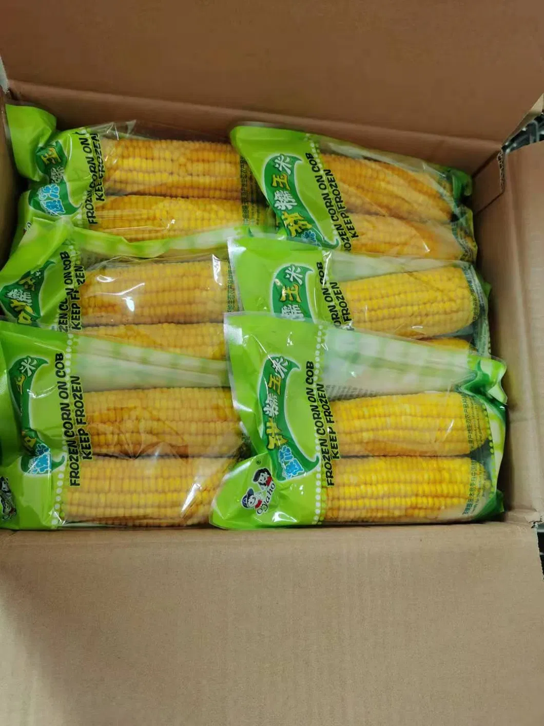 2021 Chinese Sweet Corn on COB in Vacuum Pack
