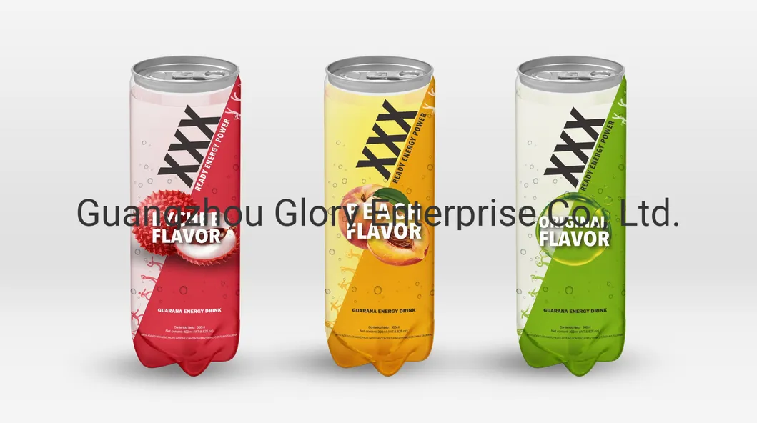 300ml Pet Tin Guarana Energy Drink