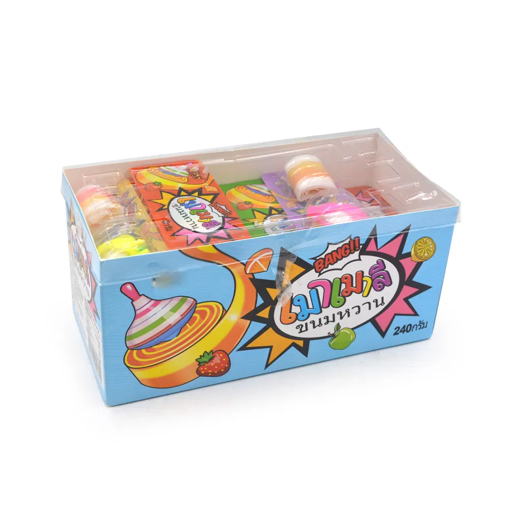 5g Halal Wholesale Sweet Fruity Gummy Roll Candy with Toy