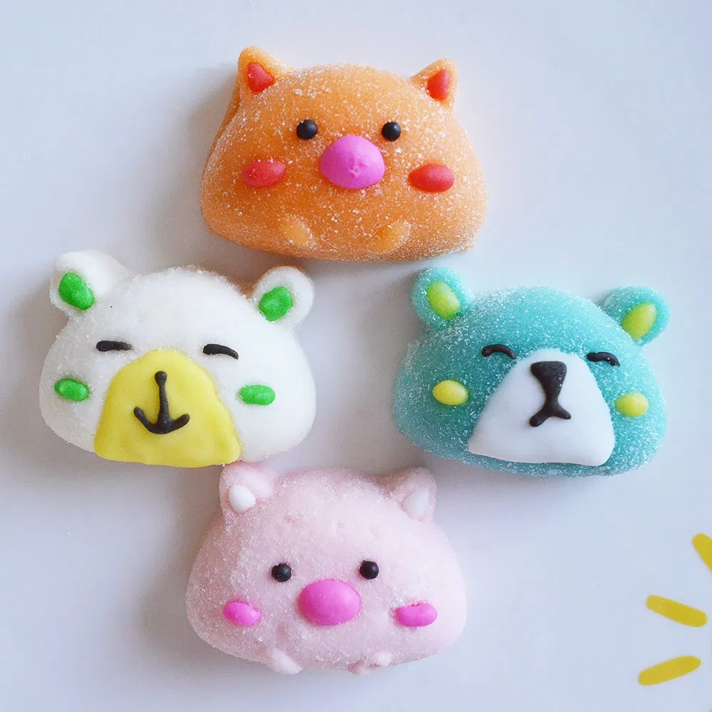 80g Retailer Best Sale Animal Party Cartoon Candy Modeling Marshmallow Snack Gifts