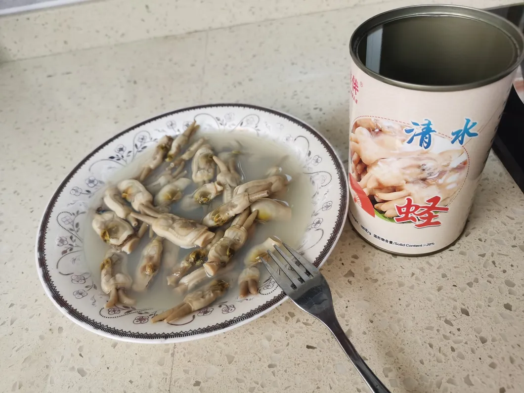 Chinese Bum Dumpling Ingredient Seafood Razor Blade Clam in Canned for Whole Sale