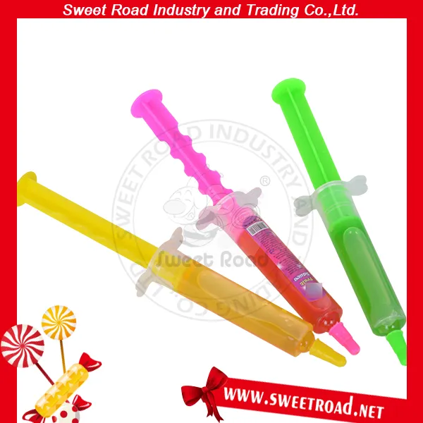 Confectionery Fruit Flavors Jam Syringe Candy