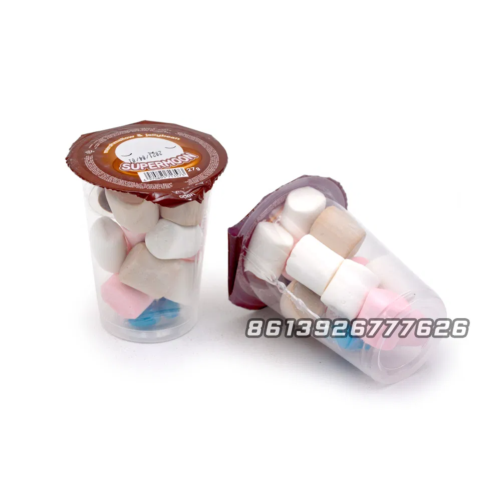 Cup Packing Supermoon Marshmallow Plus Jelly Bean and Chocolate Jam Cup Marshmallow