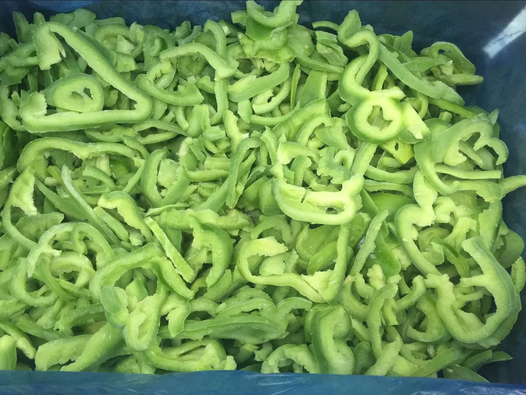 Factory for IQF Frozen Green Capsicum Strips From China Brc a Factory