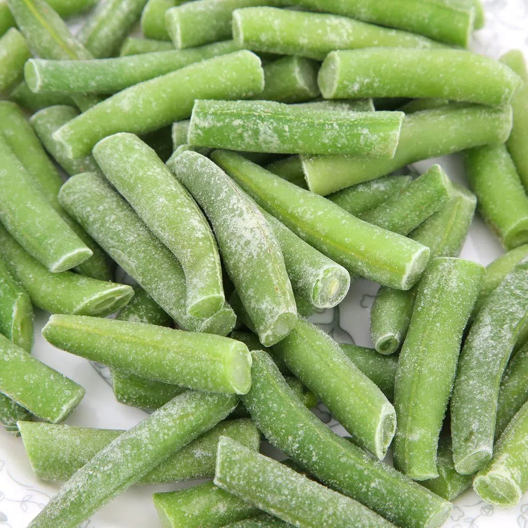 Factory of Frozen Vegetables and Fruits, Frozen Green Beans Cuts, Mixed Vegetables, Froze Food, 2-4cm and 3-5cm, Dia8-10mm