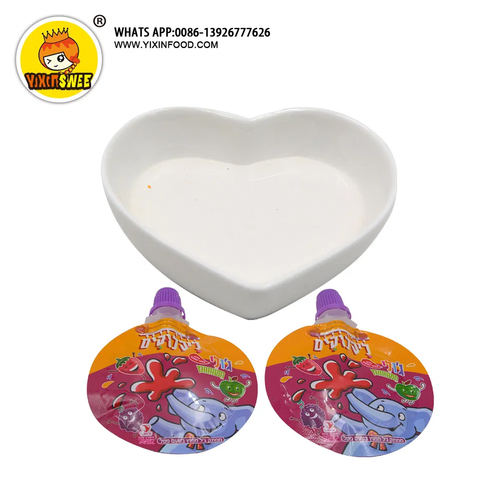 Factory Wholesale Elephant Cartoon Fruit Flavor Liquid Jam Candy