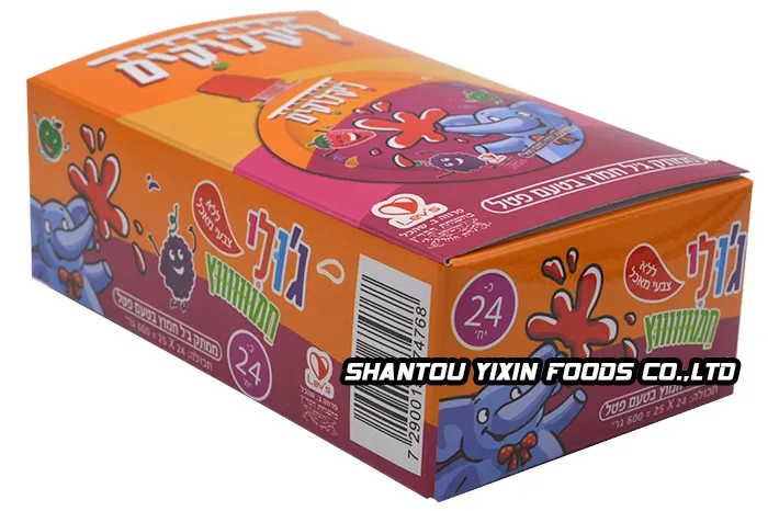 Factory Wholesale Elephant Cartoon Fruit Flavor Liquid Jam Candy