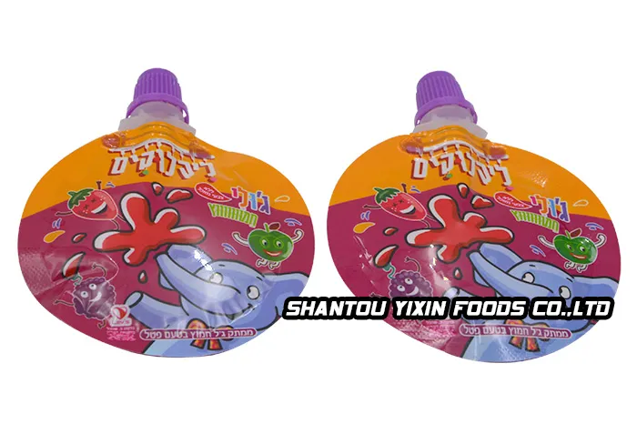 Factory Wholesale Elephant Cartoon Fruit Flavor Liquid Jam Candy