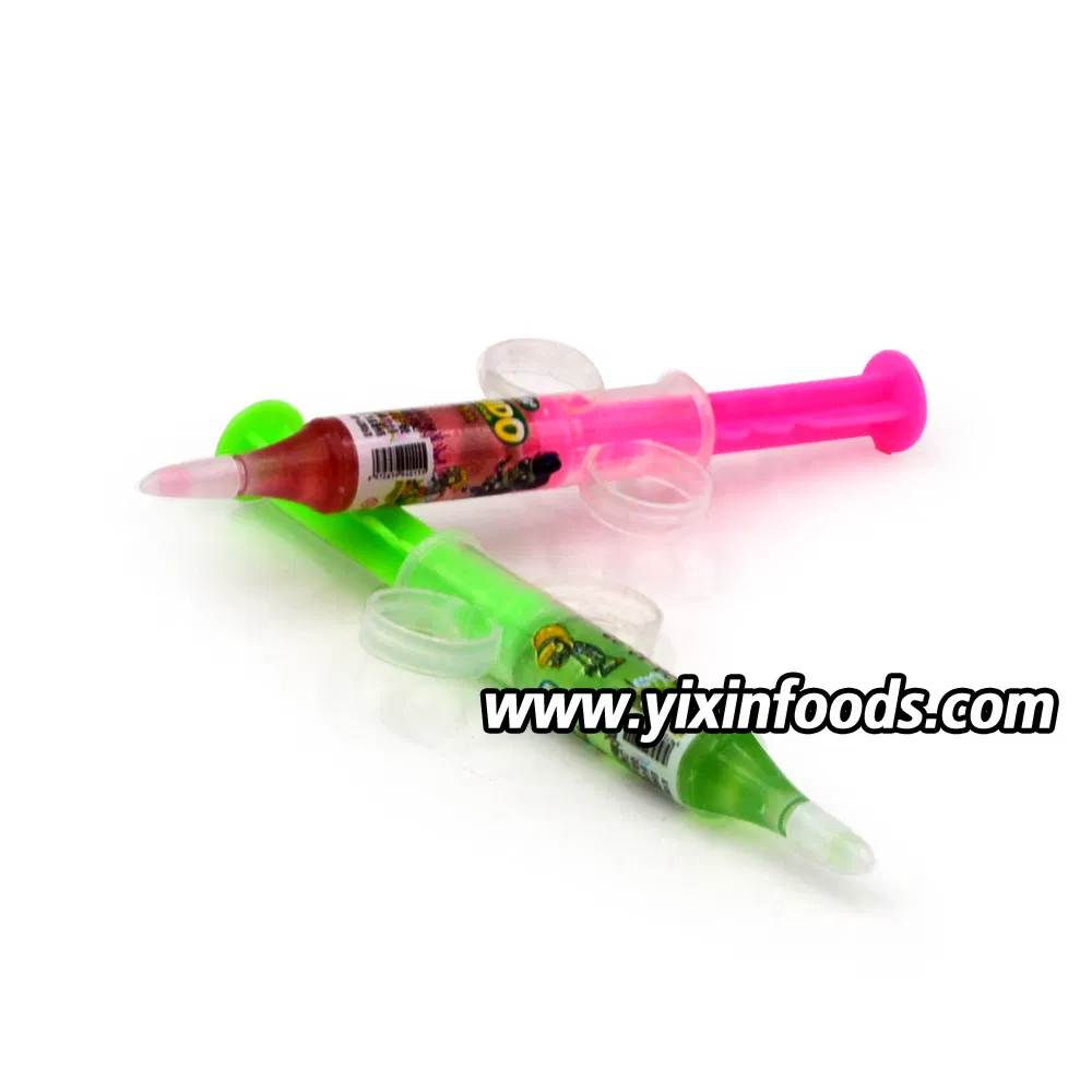 Factory Wholesale Syringe Cartoon Shaped Fruit Liquid Jelly Jam Candy