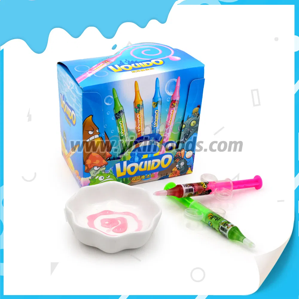 Factory Wholesale Syringe Cartoon Shaped Fruit Liquid Jelly Jam Candy