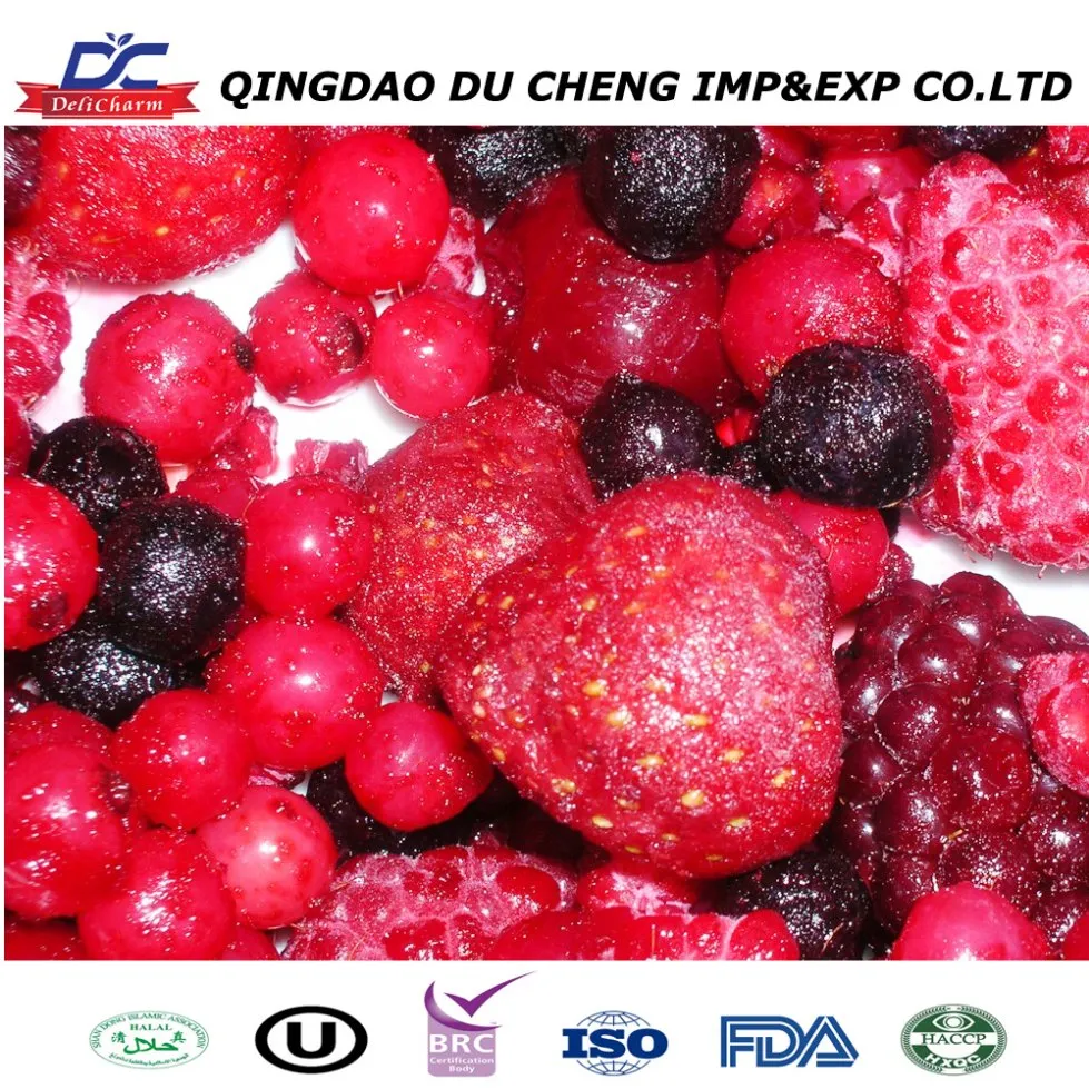Frozen Mixed Fruit Berries Blended Raspberry Blackberry Blueberry Strawberry