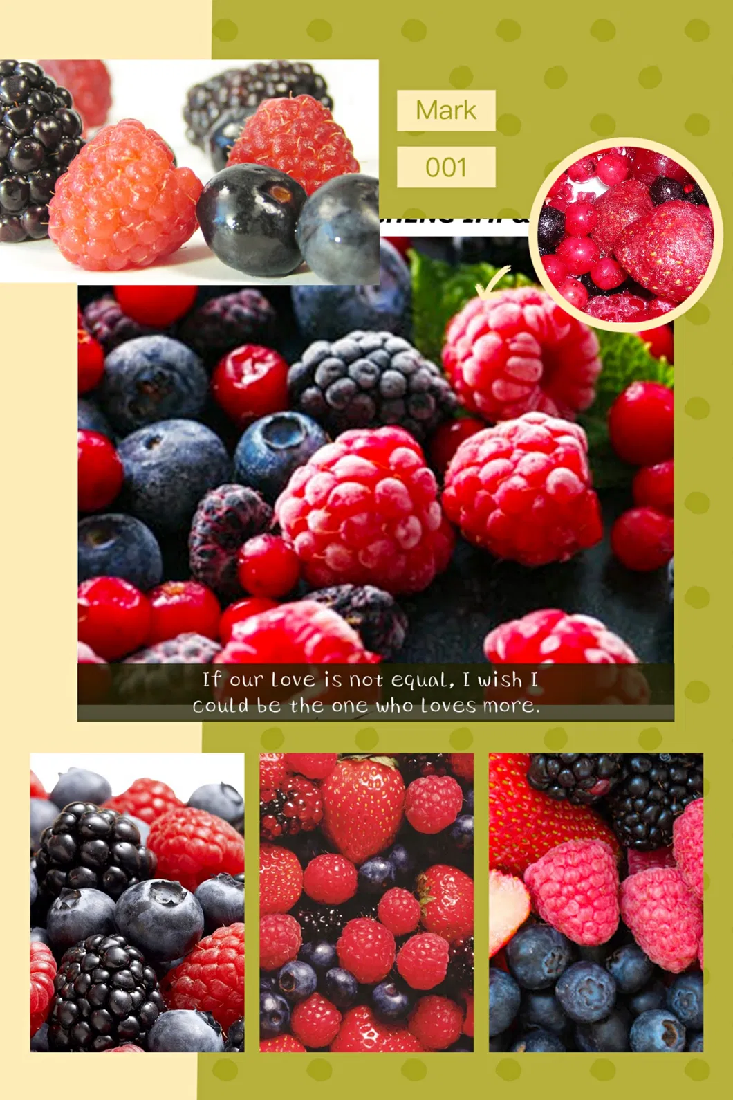 Frozen Mixed Fruit Berries Blended Raspberry Blackberry Blueberry Strawberry