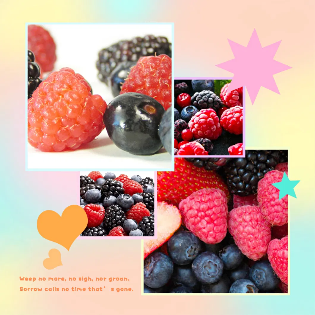 Frozen Mixed Fruit Berries Blended Raspberry Blackberry Blueberry Strawberry