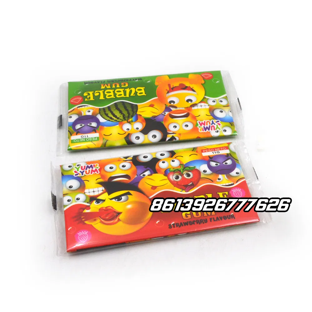 Halal Yummy Bubble Gum 5 Pieces Fruit Flavor Bubble Gum