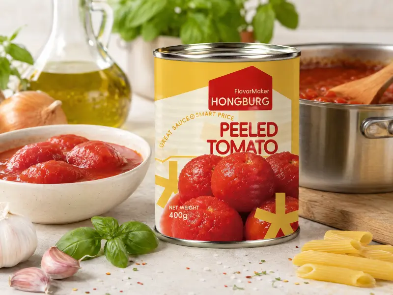 Premium Canned Peeled Tomatoes for Cooking and Sauces