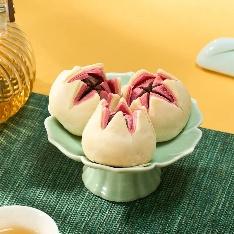 frozen unbaked sweet flaky pastry with red bean paste
