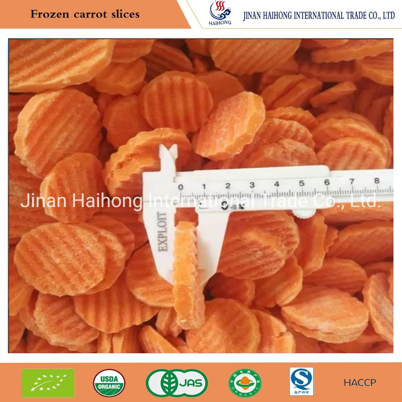 IQF Frozen Diced/Slices Carrots , Compliance with Certification Standards