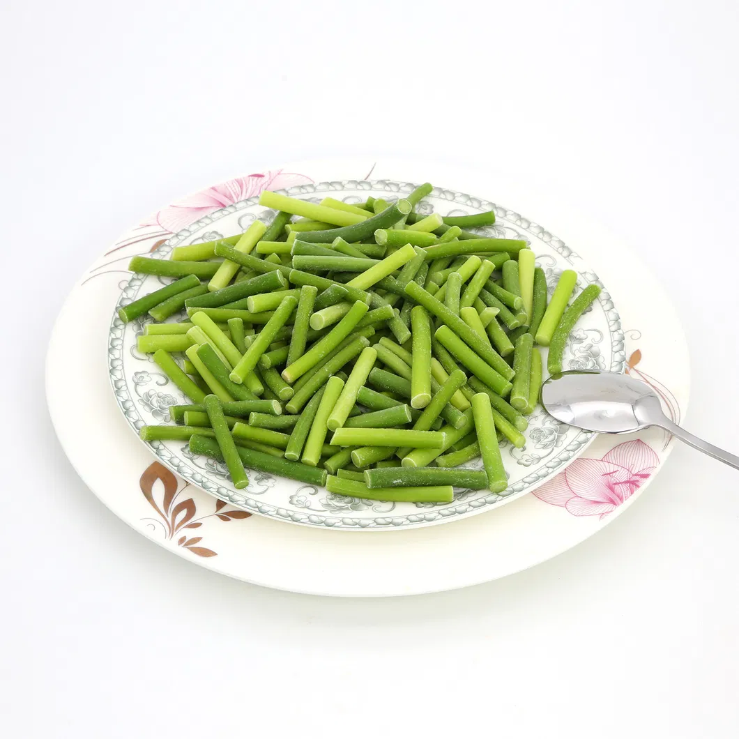 IQF Frozen Garlic Sprout Frozen Vegetables Food Manufacture Producer Factory
