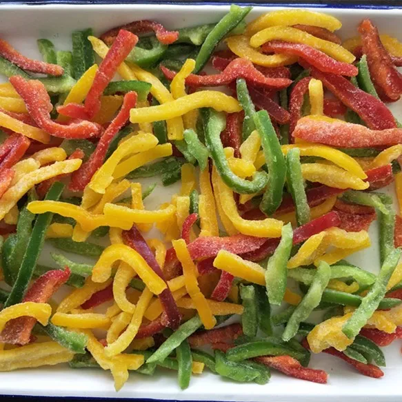 IQF Frozen Mixed Pepper Strip Mixed Pepper Sliced Bell Pepper