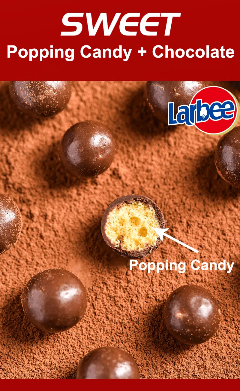 New Arrival Popping Candy Mylikes Chocolate in Jar