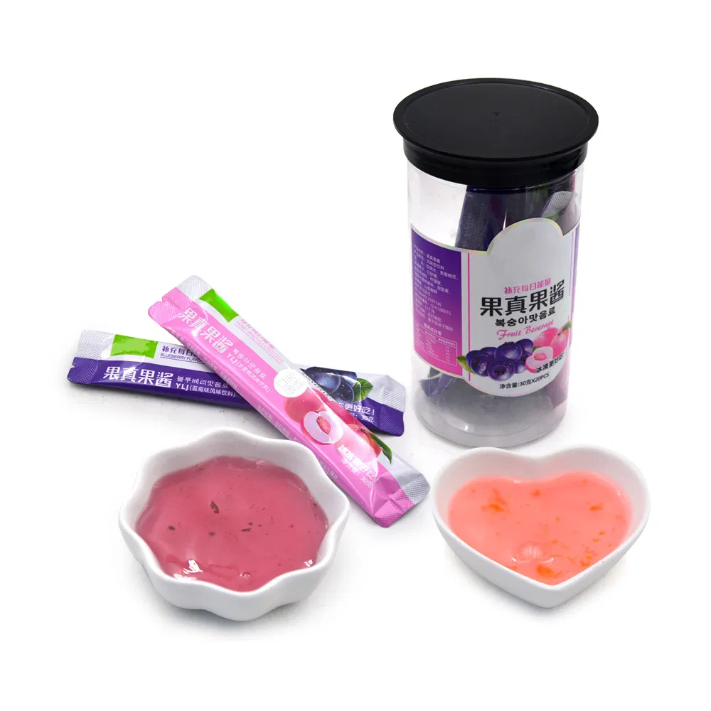 Peach & Blueberry Two Fruity Flavors Jam Candy