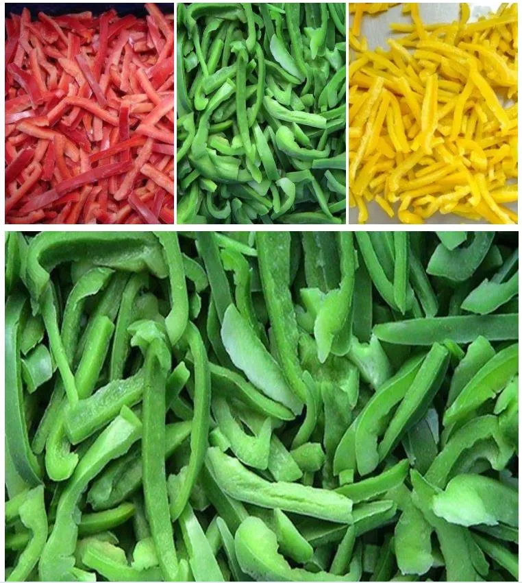Red Capsicum IQF Bell Pepper Strips Frozen Red Pepper Sliced