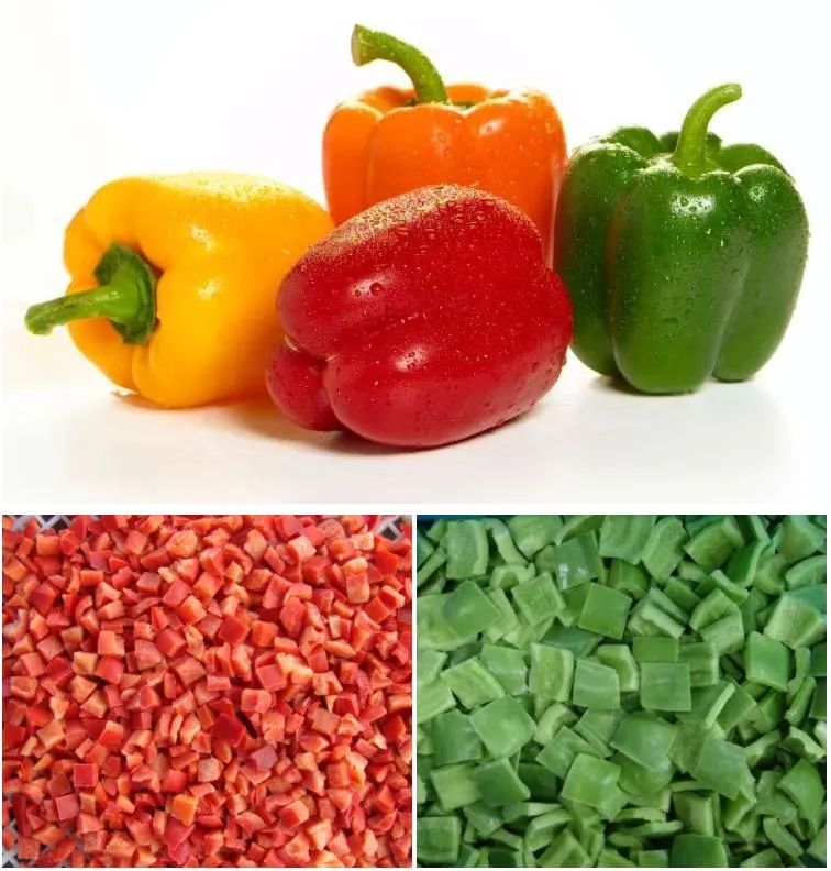 Red Capsicum IQF Bell Pepper Strips Frozen Red Pepper Sliced