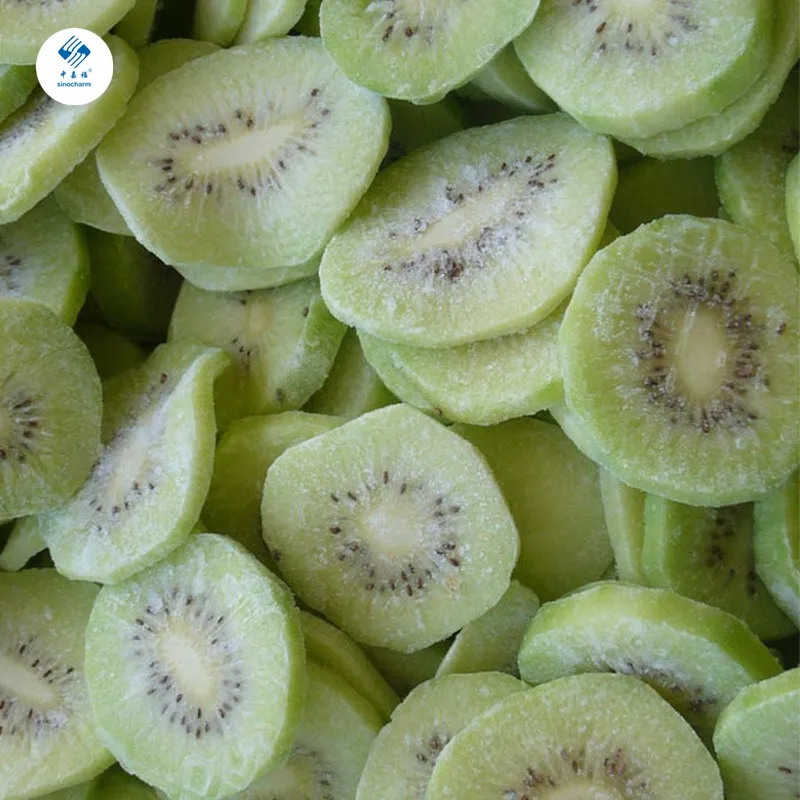 Sinocharm Brc a Approved IQF Kiwi Sliced Dice Frozen Kiwi Sliced Dice