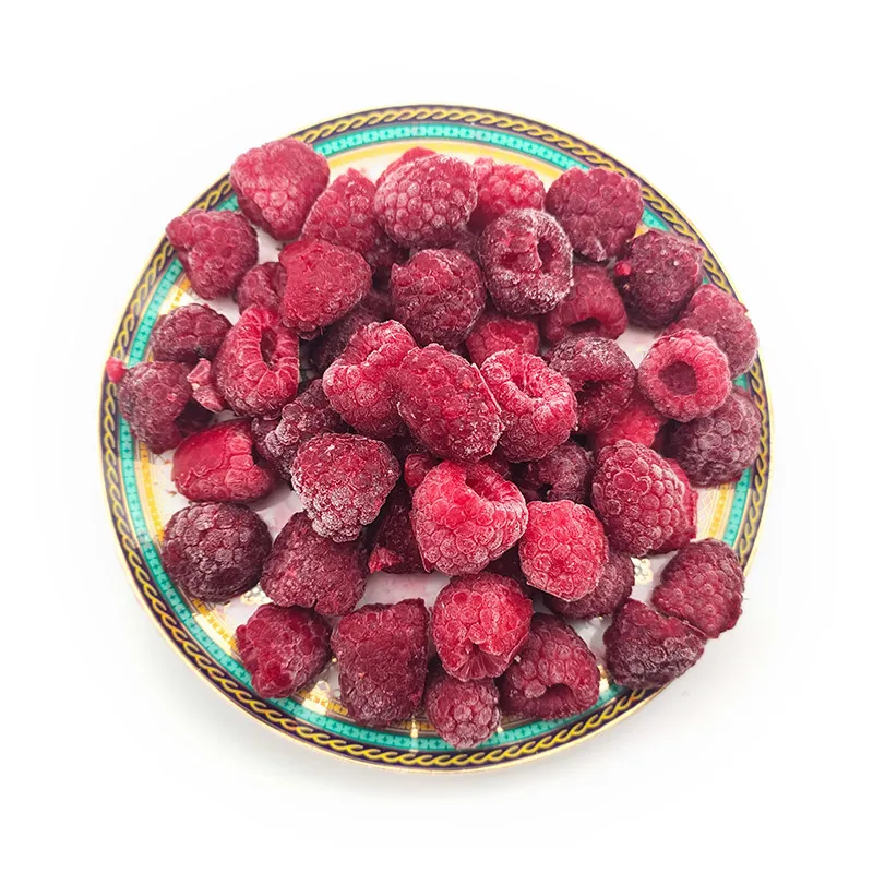 Sinocharm Sweet Dark Red Frozen Fuits IQF Raspberry Whole Frozen Raspberry with Brc