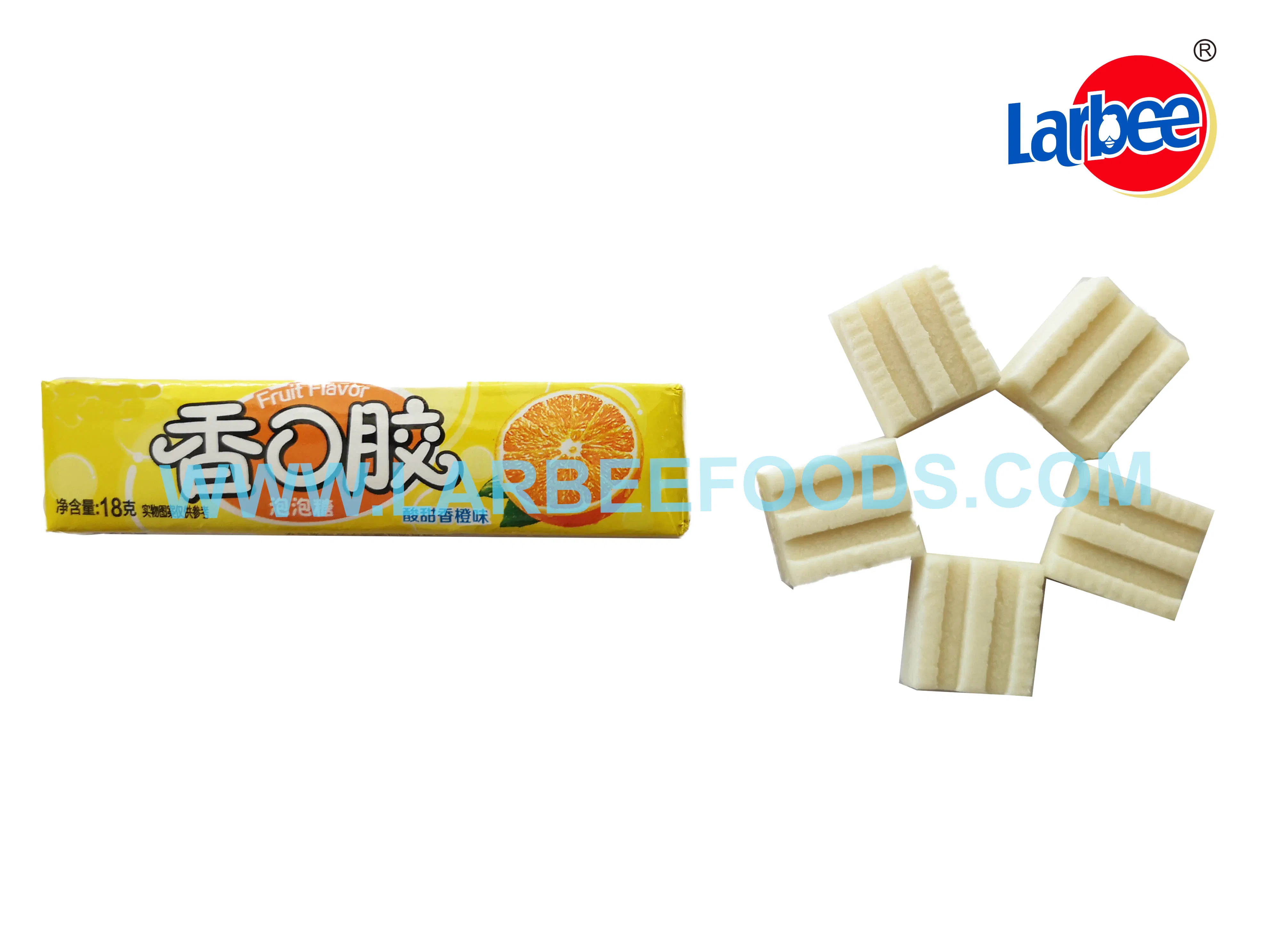 Sweet Fruit Flavor Candy Chewing Bubble Gum in Jar From Laree Factory