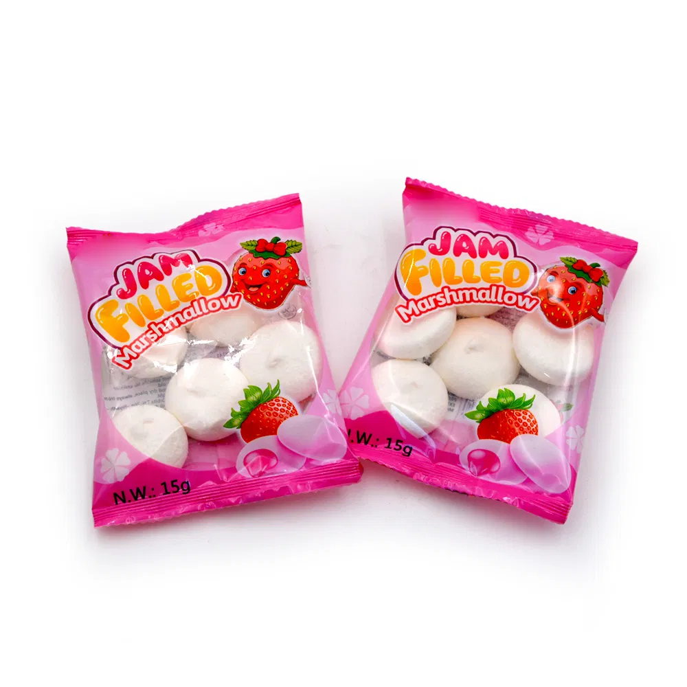 Sweet Strawberry Jam Filled Marshmallow