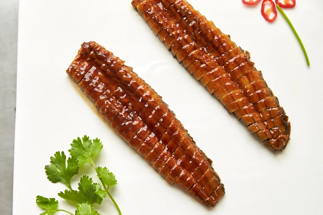 Unagi Kabayaki, Frozen Roasted Eel, Unagi Sushi Slices, Unagi Cuts, Unagi Flakes, Frozen Prepared Eel, Packed in Vacuum Bag/Bulk